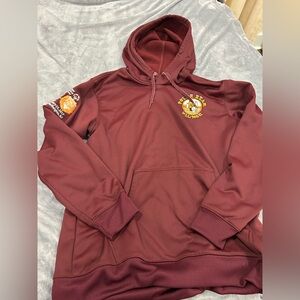 🔥 Maroon Adidas ClimaWarm Polar Bear Plunge Hoodie - Size XL